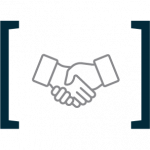 Icono apretón de manos